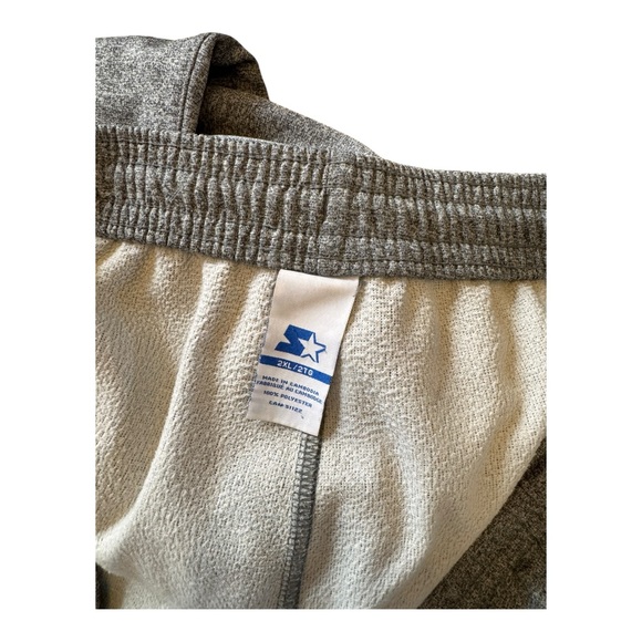 STARTER VTG Men's Grey Heather Baggy Sweatpants 2XL Zippered Pockets Streatwear - Picture 6 of 9